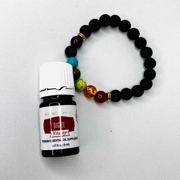 Young Living Essential Oil Digize Vitality 5 ml (1) Chakra Diffuser Bracelets - Picture 2 of 3